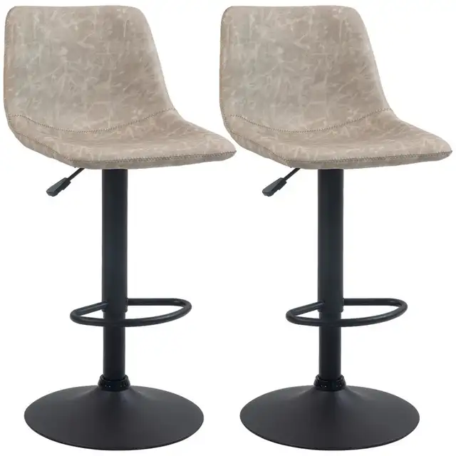 Adjustable Counter Height Bar Stool, 360° Swivel Kitchen Counter in Chairs & Recliners in Markham / York Region - Image 10