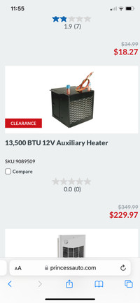 13,500 BTU 12V heater, new never installed 