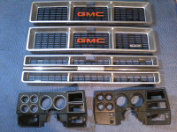 Factory GMC Square body Grills, Dash Bezels