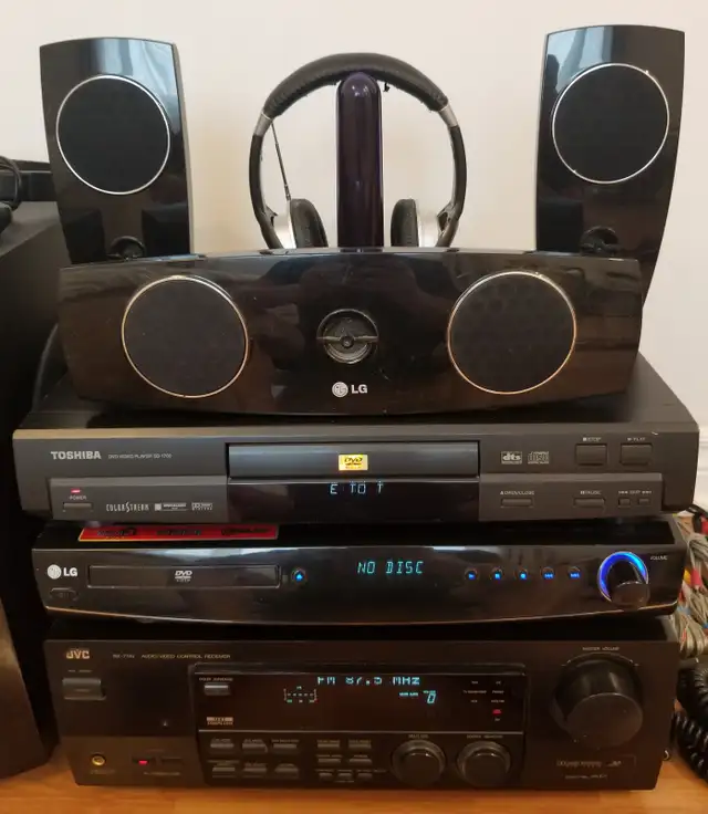 JVC RX-774V RECEIVER LG & TOSHIBA DVD STEREO SYSTEM WT SPEAKERS in General Electronics in Mississauga / Peel Region - Image 3
