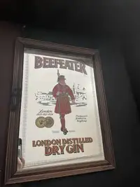 Beefeater Bar Mirror Sign