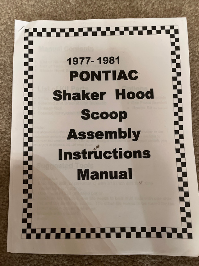 1977-81 Pontiac Functioning Shaker Kit  in Other in Strathcona County - Image 2