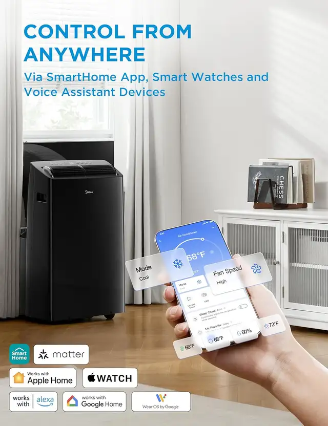 Midea Duo 14,000 BTU HE Inverter Portable Air Conditioner63373373822337123