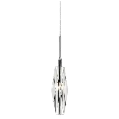 Dainolite Crystal LED Pendant Light – Polished Chrome (New), View more