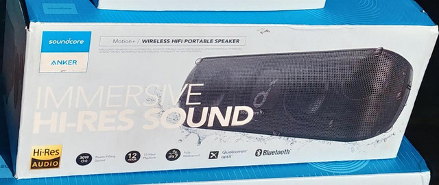 Soundcore Motion Plus Portable Bluetooth Speaker with its box in Speakers in Mississauga / Peel Region - Image 3