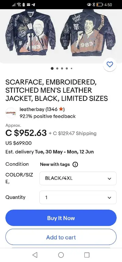 Scarface jacket , View more