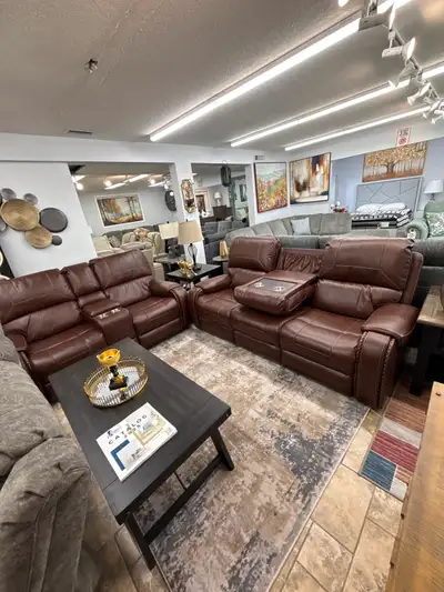 Huge Sale On New Power Recliner Sofa Loveseat With Console, View more