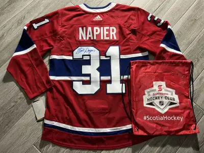 NWT Autographed Mark Napier Montreal Canadiens NHL Hockey Jersey