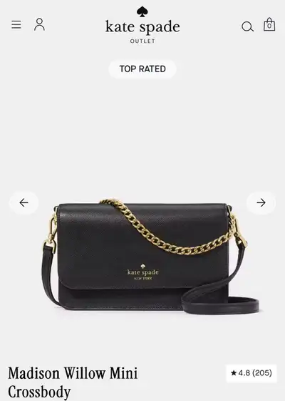 Kate Spade BLACK Madison Willow Mini Crossbody Purse, View more