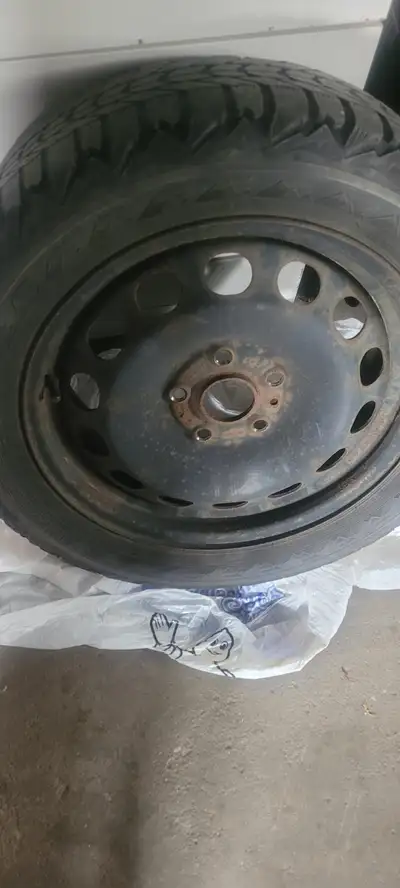 4 Winter tire with rims in fair condition . Still durable for couple of winters. I have changed my c...