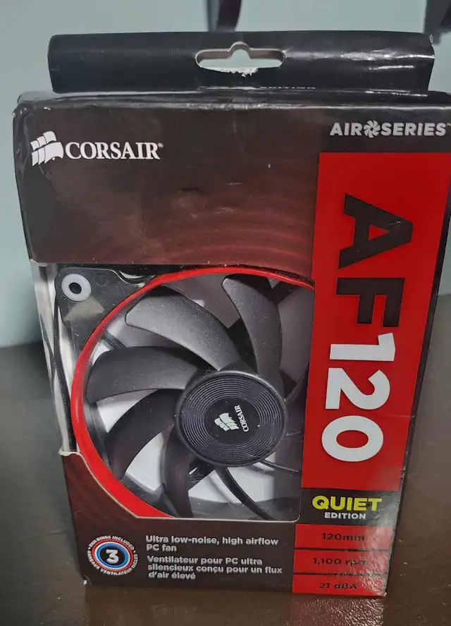DOUBLE CORSAIR AF120 QUIET EDITION 120MM FAN – SEALED BOX - NEW63782626977921122