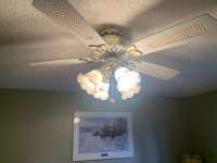 40” white — classic/vintage ceiling fan