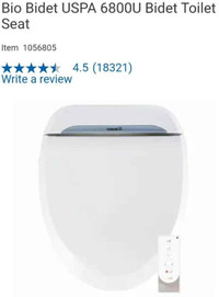 Bio Bidet USPA 6800U Bidet Toilet Seat