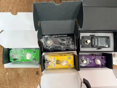 Tuners, Amps and Pedals., View more
