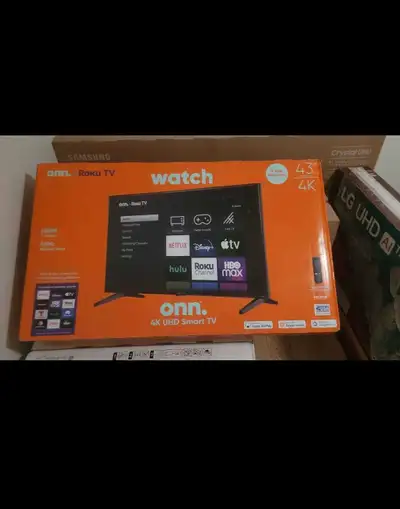 Onn. 43" 4K UHD Smart TV, View more