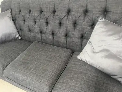 Dark Grey Tufted Sofa, View more