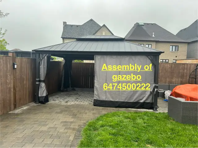 assembly of gazebo in Patio & Garden Furniture in Markham / York Region - Image 3