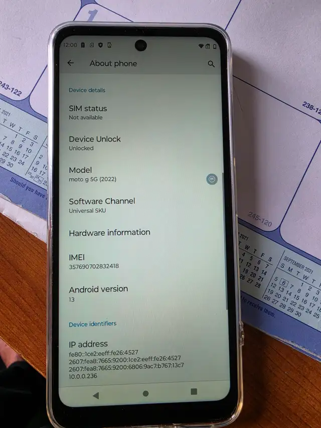 **CELL PHONE ****MOTOROLA - MOTO 5G (THINKSHIELD) ***64GB - in Cell Phones in Markham / York Region - Image 10
