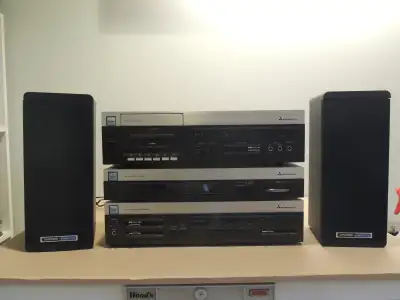 Mitsubishi 3-Piece Stereo System + FREE Koss M85 Plus Speakers, View more