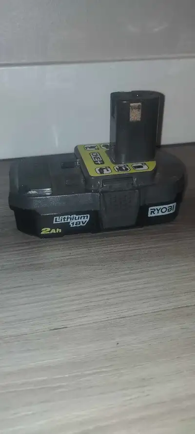 Ryobi one+ 18 v battery. Nice condition. Rarely used, View more