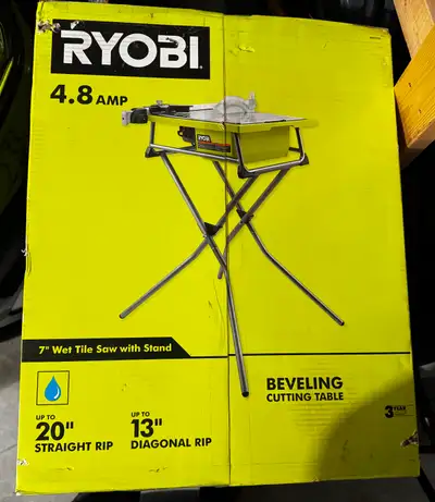 Ryobi 7" Wet Tile Saw with Table, View more