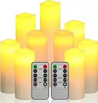 Battery LED Candles 9 piece