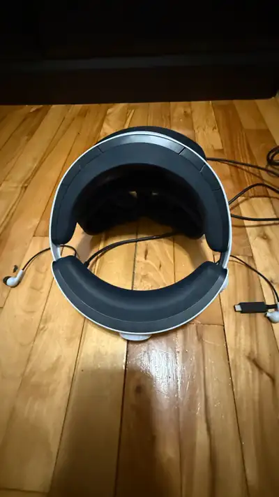 Selling vr headset 2 and a steering wheel with a shifter, View more