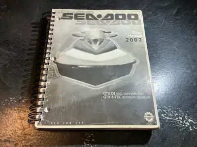 2002 Seadoo GTX DI & GTX 4-TEC PWC Jet Ski Shop Manual, View more