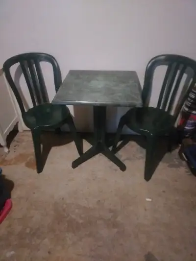 Table and chairs, View more