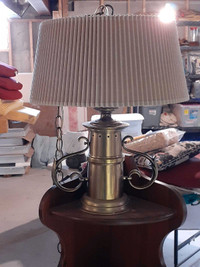 Solid brass lamp