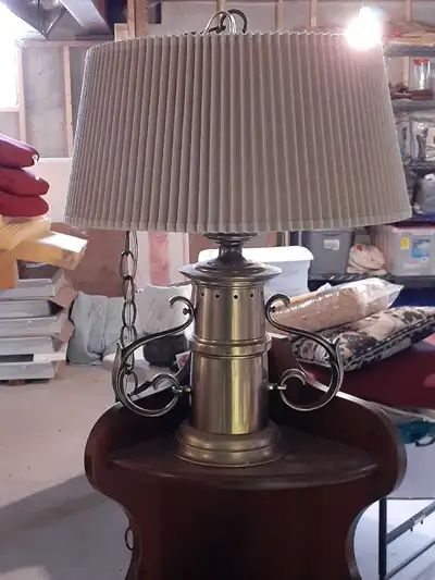 Solid brass lamp, View more