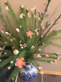 Artificial flowers with vase 