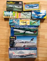 Vintage 1:144 AIRBUS / Boeing Airplane model kits 1:100 