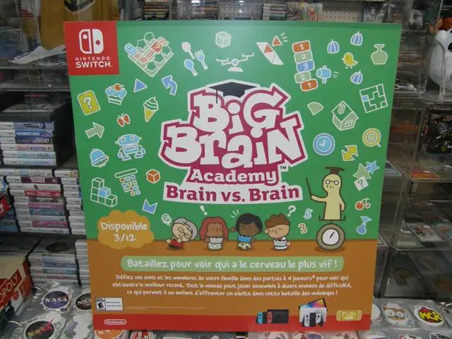 Pancarte Commercial Big Brain Academy Réversible Pokémon Legends in Nintendo Switch in Québec City - Image 2