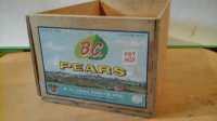 vintage B.C. fruit box