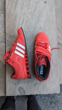 Adidas Red men's weightlifting shoes