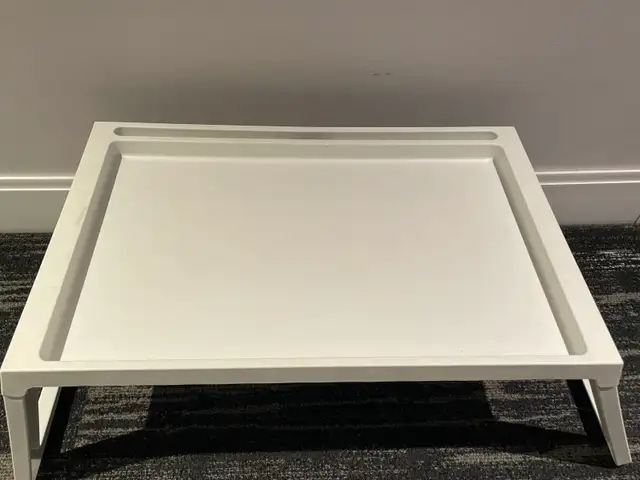 IKEA KLIPSK Bed Tray White and wooden one in Coffee Tables in City of Toronto - Image 3