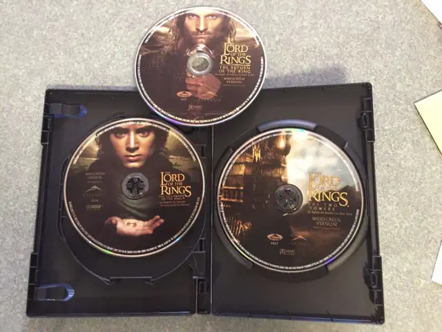 The Lord of the Rings Complete Trilogy 1 2 3  DVD EUC 63347536954881123