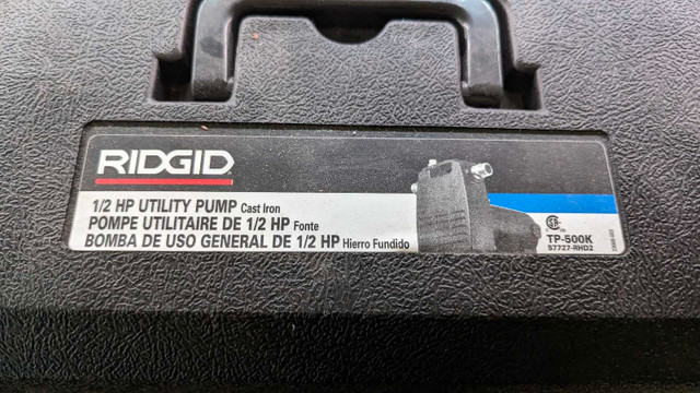 Rigid 1/2 HP Utility pump  in Other in Hamilton