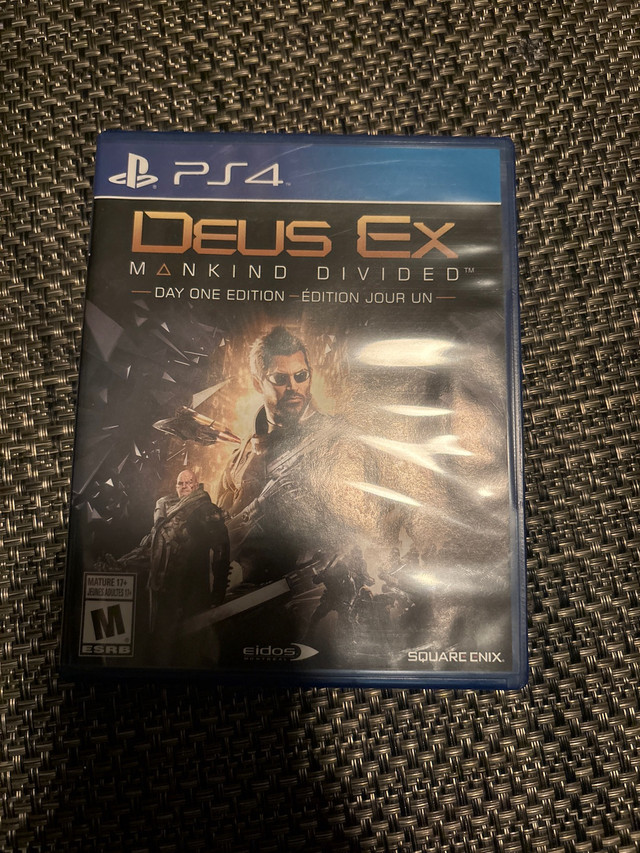 Deus Ex Mankind Divide in Sony Playstation 4 in Mississauga / Peel Region