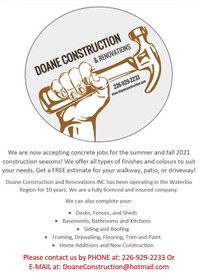 Book Your Concrete Project Now! Financing Available.