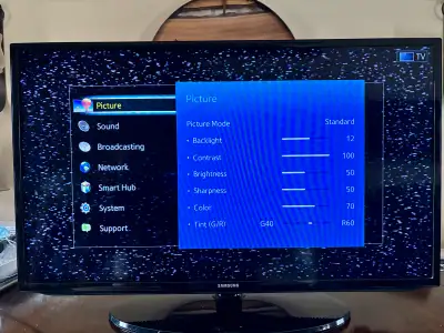 42” Samsung TV with remote, View more
