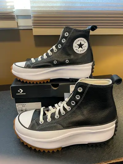 New Women's Size 8.5 Converse Leather Run Star Sneaker, View more