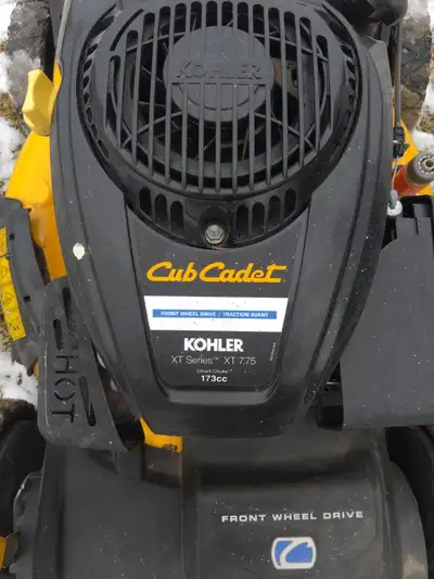 Selling a Cub Cadet 21" deck -Front wheel drive - Kohler commercial grade XT Series 7.75 - 173cc eng...