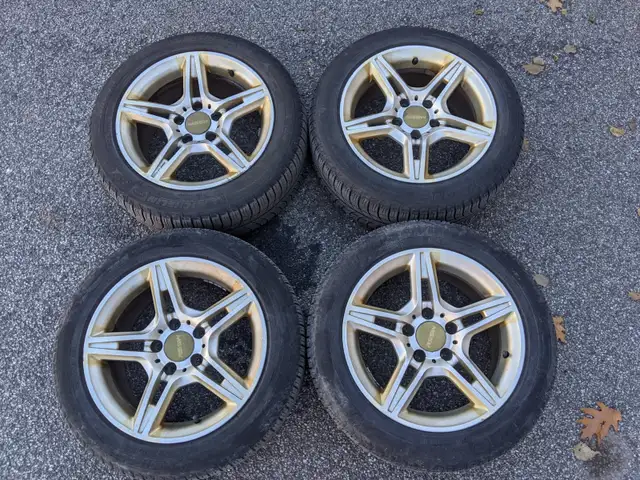 Michelin Winter Tires/ Snow Tires with AMG Rims 16" (205/ 55R16) in Tires & Rims in Ottawa - Image 2