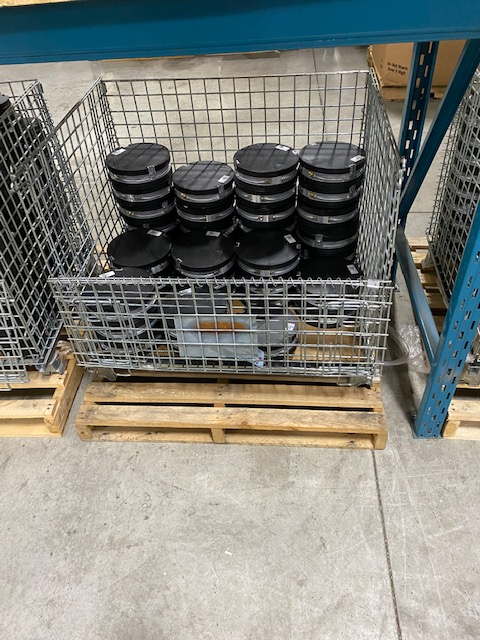 50% OFF USED WIRE MESH BINS.COLLAPSIBLE,STACKING USED PARTS BINS in Tool Storage & Benches in St. Catharines - Image 6