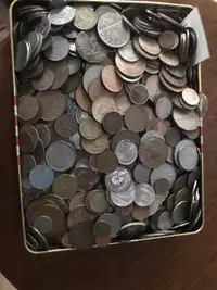 Coin estate collection 1200 + coins vintage copper  silver 