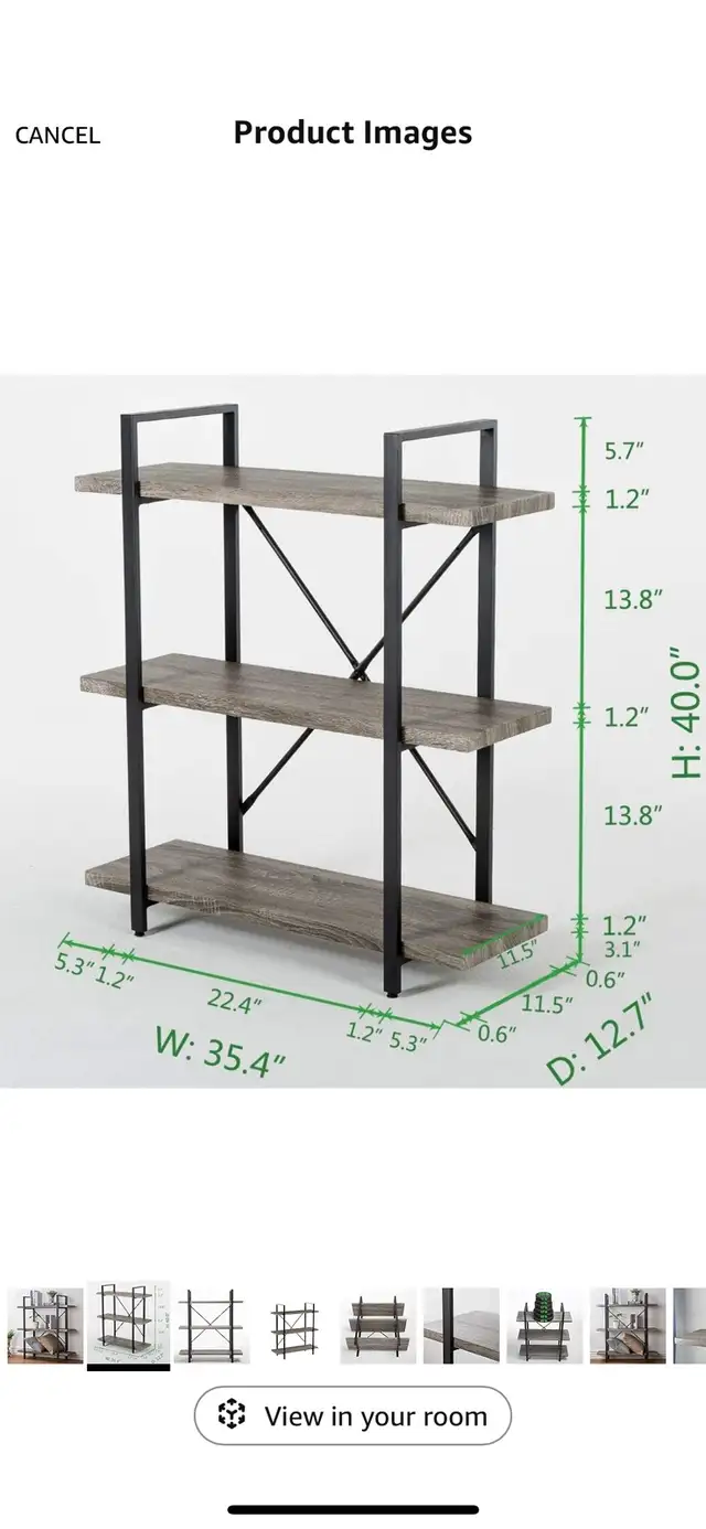 3-shelf bookcase in Bookcases & Shelving Units in Mississauga / Peel Region - Image 7