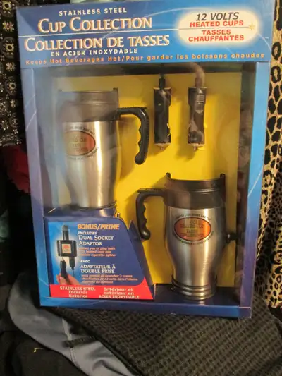 STAINLESS STEEL 12 VOLT HEATED CUPS, View more
