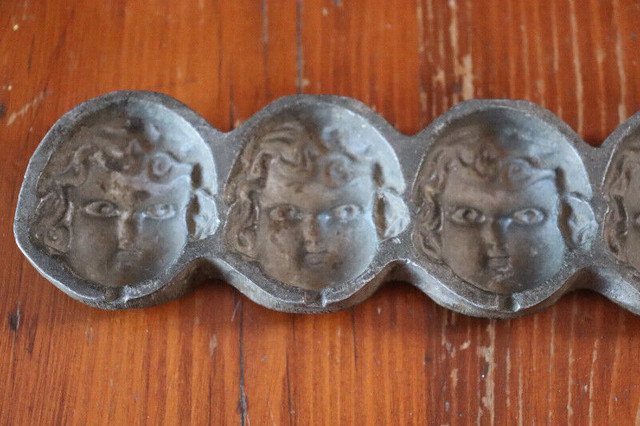 Vintage Chocolate Mold Of A Child's Face in Arts & Collectibles in London - Image 4